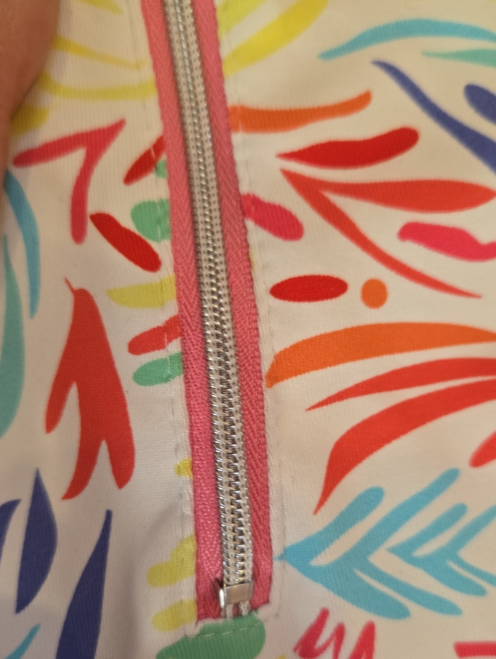 Lulu-B Multi-Color Design Print 1/4 Zipper Jacket - Picture 5 of 9